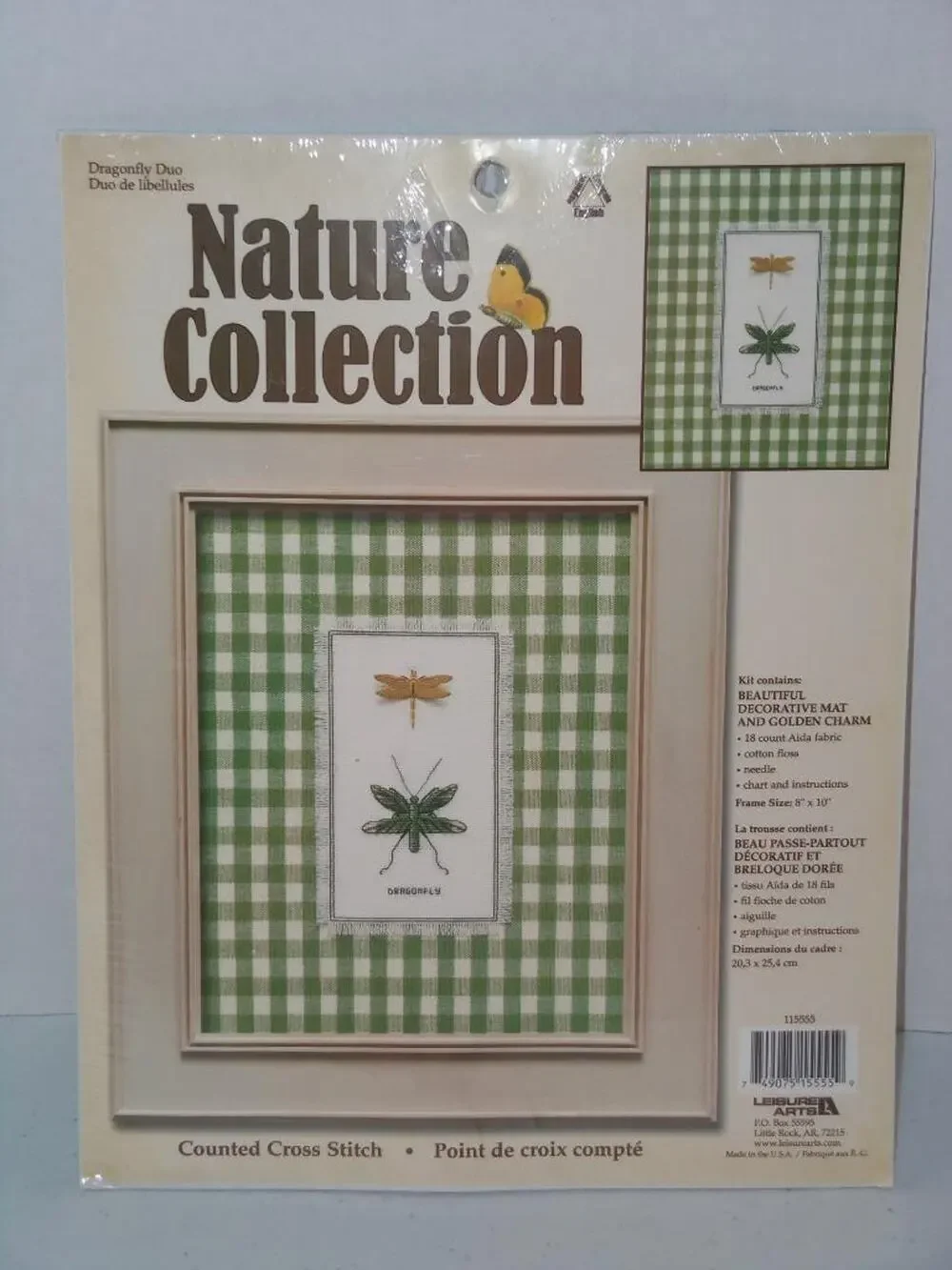 Leisure Arts Nature Collection Dragonfly Duo 115555 Counted Cross Stitch -716T16